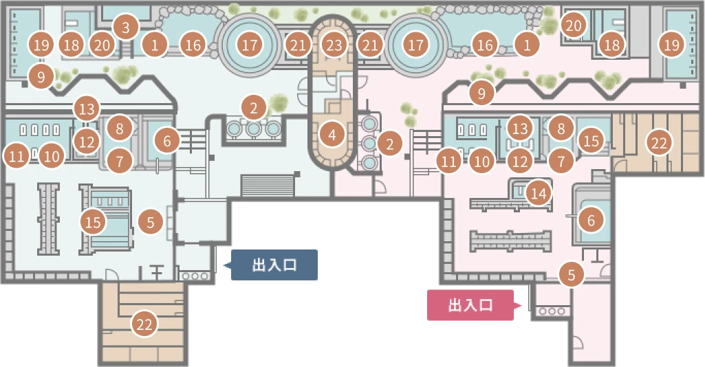 図：フロアマップ